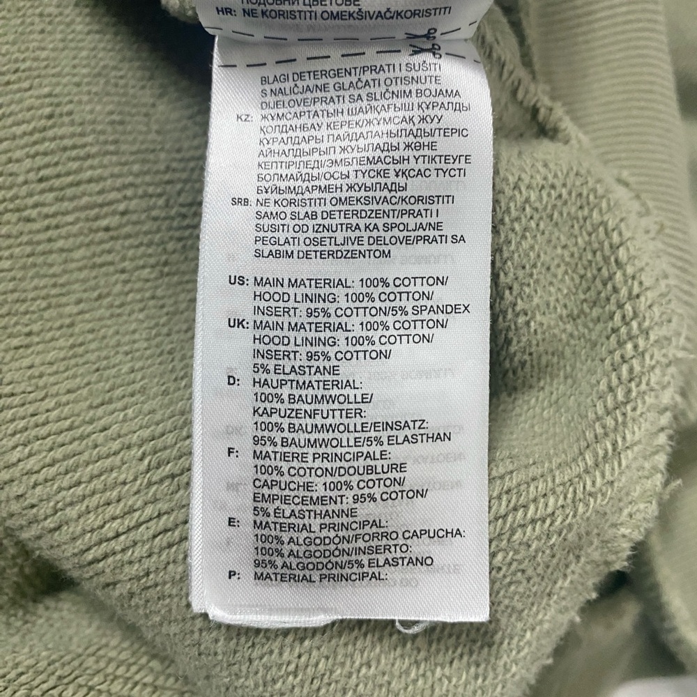 Men’s Adidas H Shmoo Heavyweight Hoodie in Olive Green GR8774 Size 2XL - Picture 6 of 8